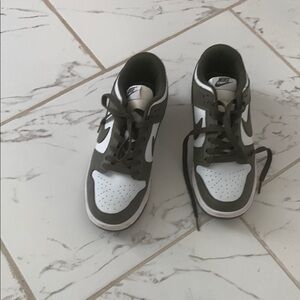 Nike Green and White Sneakers